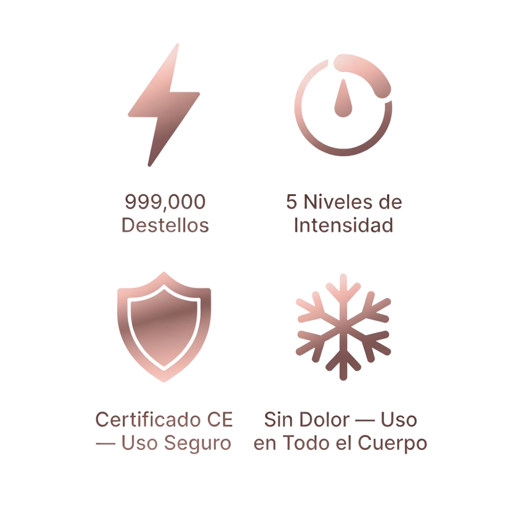 Epiladora IPL Láser — Depilación Permanente Sin Dolor